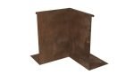 hochbeet aus metall NW Inneneck-Element 90º H1000 corten