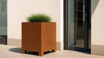Pflanzkübel aus Cortenstahl -Cecilia 3-k