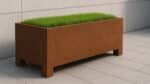 Pflanzkübel aus Cortenstahl Rechteckig 180cm x 80cm x H 70.5cm CECILIA 15