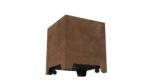Pflanzkübel aus Cortenstahl Quadratisch 80cm x 80cm x H 90.3cm CECILIA 3 MOBILE – Bild 3