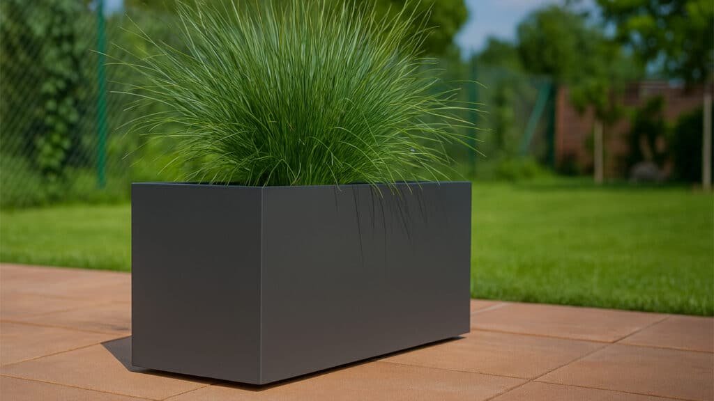Mobiler Pflanzkübel im Garten