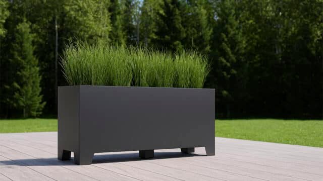 Pflanzkübel aus Aluminium Rechteckig-Apollo 20-2