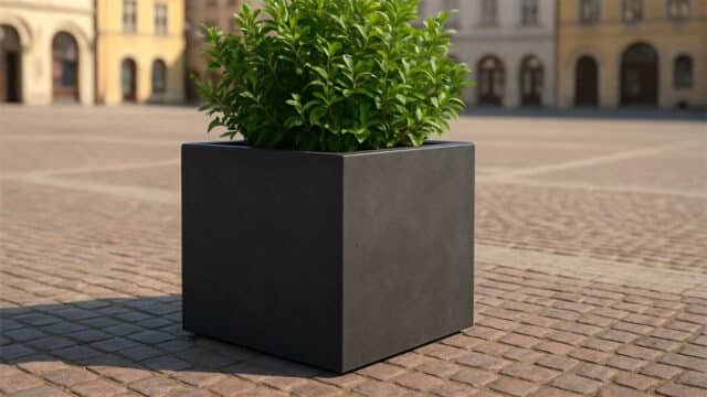 Pflanzkübel aus Beton Rechteckig-Alessandro 4a