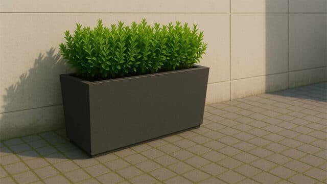 Pflanzkübel aus Beton Rechteckig-Violetta 1 -a