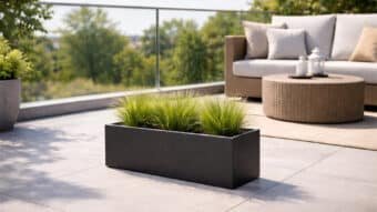 Terrassen Blumenkübel aus Fiberglas