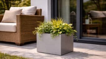 Terrassen Pflanzkübel aus Aluminium ALESSIO 11