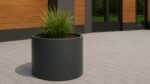 Arrangement des Fiberglas-Pflanzkübels Modell Rosa 2