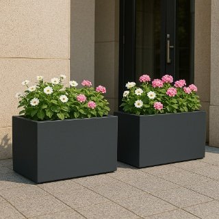 Blumenkübel aus fiberglas serie camilio