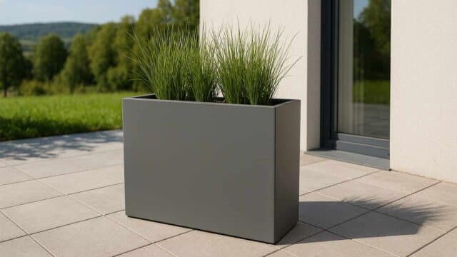 Emilio 1 Blumenkübel aus Fiberglas