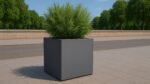Fiberglas Blumenkübel XXL Quadratisch Marco 12