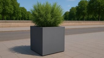 Fiberglas Blumenkübel XXL Quadratisch Marco 12