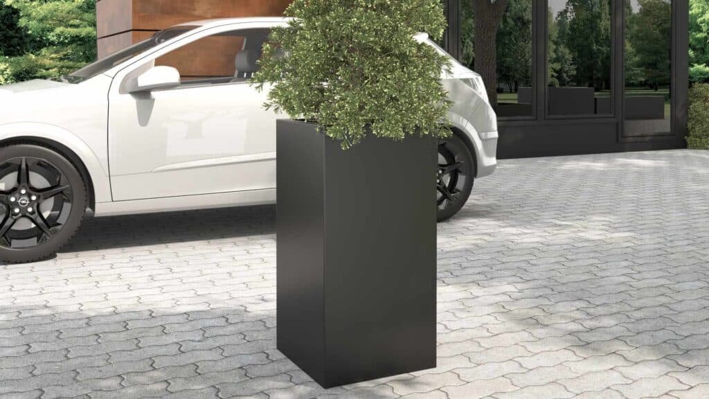 Fiberglas Pflanzkübel hoch- carlo 1