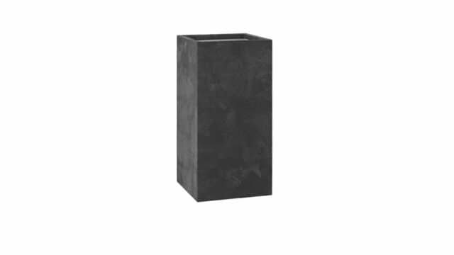 Fiberglas Pflanzkübel hoch in Beton Optik-Luigi