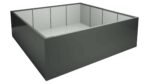 Fiberglas Pflanzkübel xxl Quadratisch 160cm x 160cm x H 50cm MARCO 13