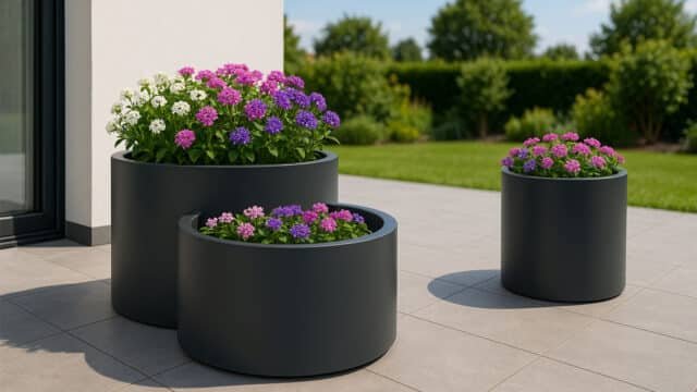 Pflanzkübel Daria 1 Set aus Aluminium