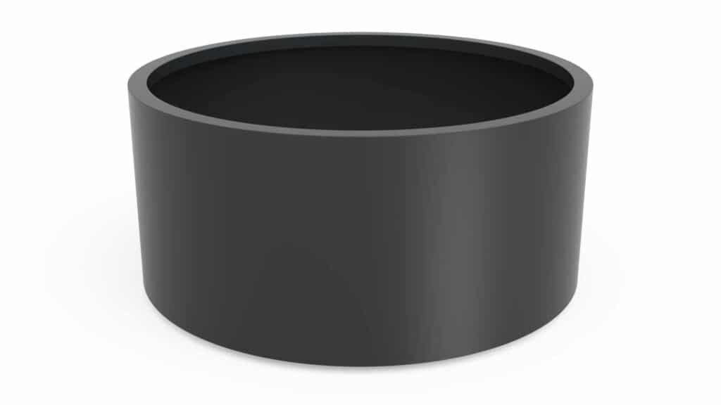 Pflanzkübel aus Aluminium Rund Ada 1