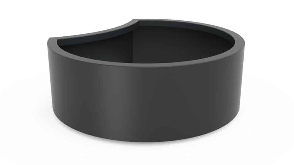 Pflanzkübel aus Aluminium Rund Eva 1