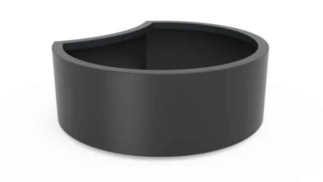 Pflanzkübel aus Aluminium Rund Eva 1