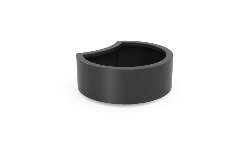 Pflanzkübel aus Aluminium Rund Eva 3
