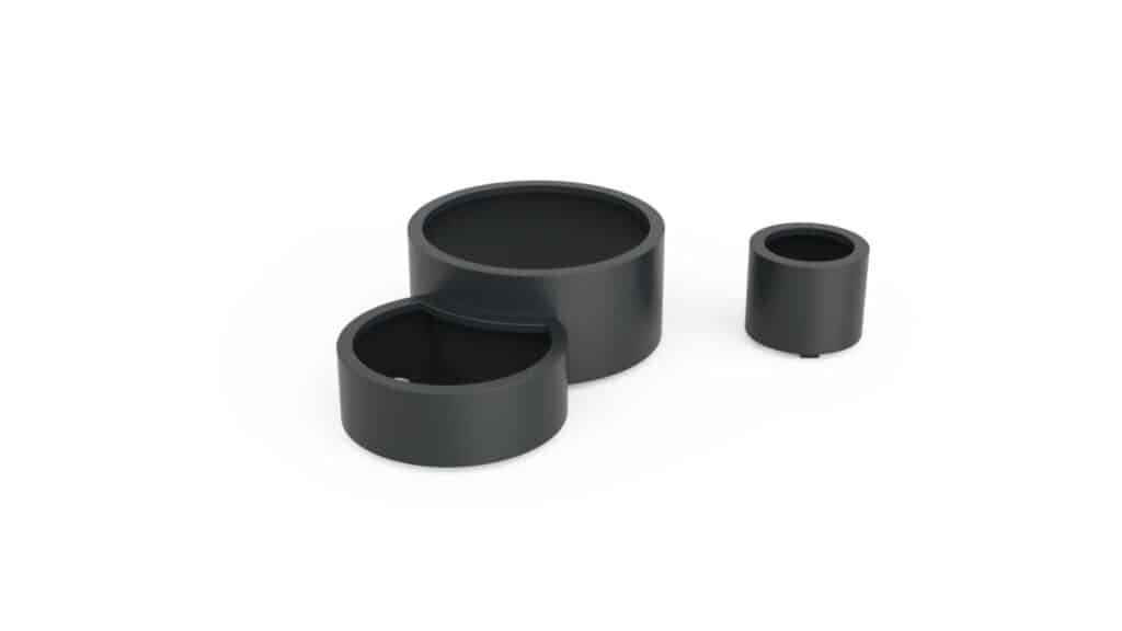 Pflanzkübel aus Aluminium RundDaria 3 set