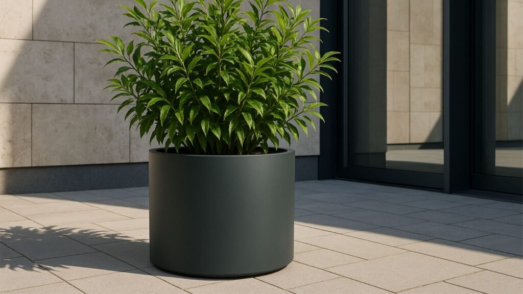 Pflanzkübel aus Fiberglas Rosa