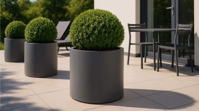 Pflanzkübel aus Fiberglas Vito 3