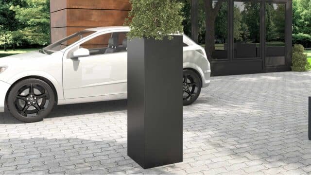 Pflanzkübel hoch Fiberglas-Carlo -3