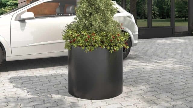 Pflanzkübel hoch Fiberglas - Rocco 2