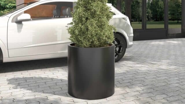 Pflanzkübel hoch Fiberglas Tito 1