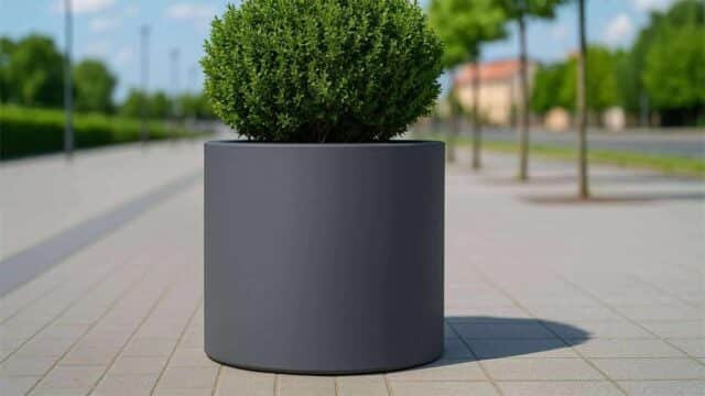 Pflanzkübel xxl Fiberglas-Rosa 1