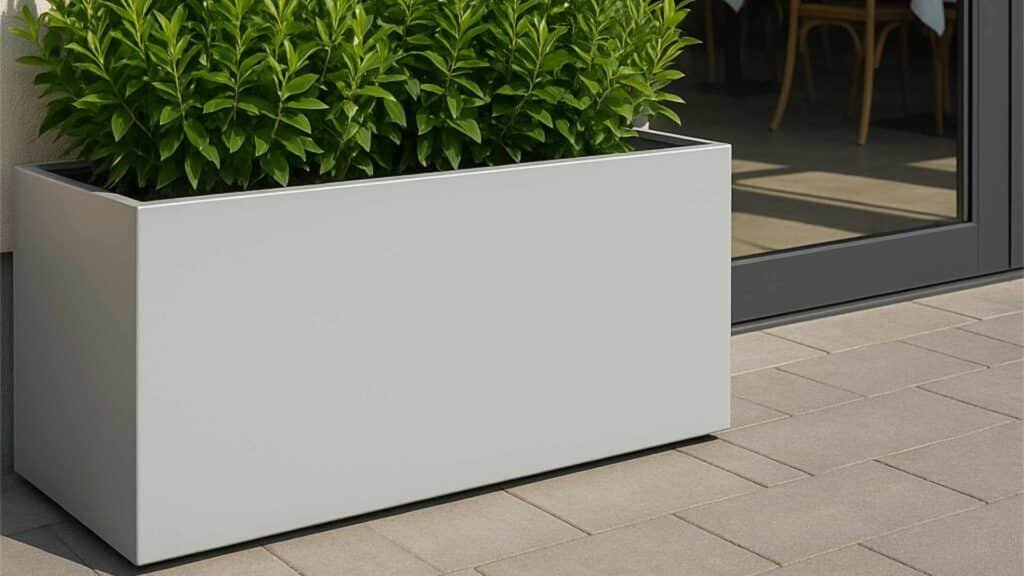 Edoardo 12 Pflanzkübel aluminium