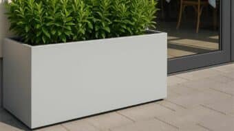 Edoardo 12 Pflanzkübel aluminium