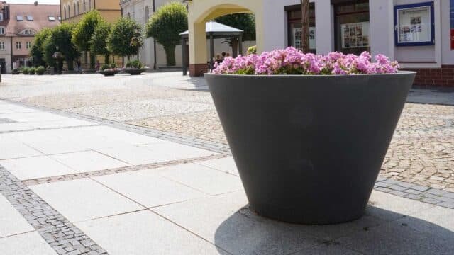 Große Pflanzkübel Beton Rund 126.5cm x H 84cm Pietro lieferbar in Weiss, Grau, Schwarz