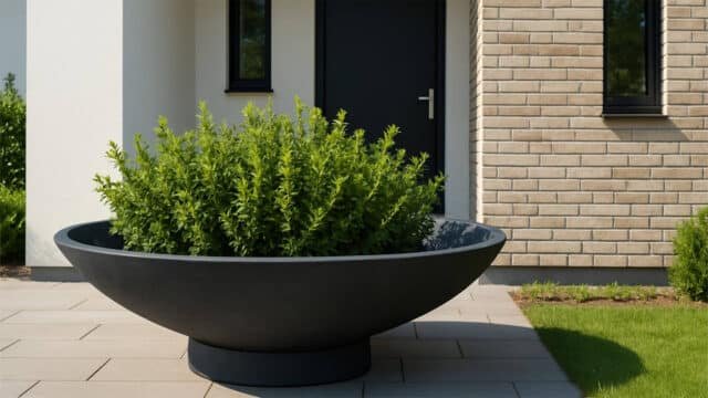 Große Pflanzkübel Beton Rund-Agnese-a