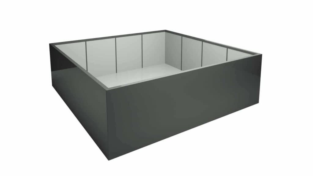 Pflanzkübel Aluminium Groß Alessio 14