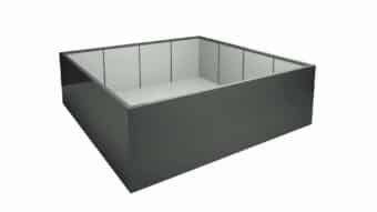 Pflanzkübel Aluminium Groß Alessio 14
