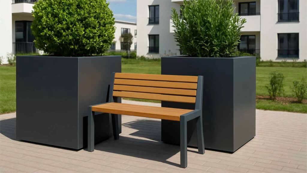 Pflanzkübel Aluminium Groß-Alessio 15-a