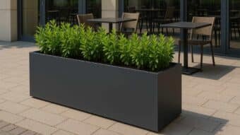Pflanzkübel Aluminium Groß Alessio 9