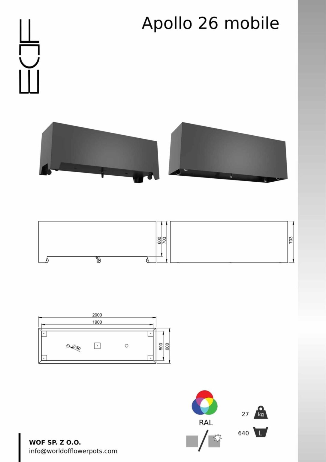 Pflanzkübel Aluminium Groß Apollo 26 Mobile-tech-info