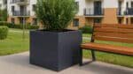 Pflanzkübel Aluminium Groß Quadratisch-Alessio-5-a