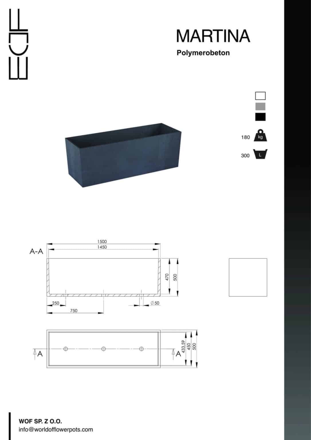 große pflanzkübel beton Martina