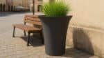 Beton Blumentopf Rund-Romano-a