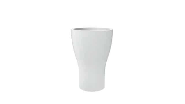 Beton Blumentopf Rund-Susanna-weiss-1