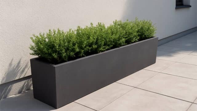 Beton Pflanzkübel Rechteckig-Violetta 5-a