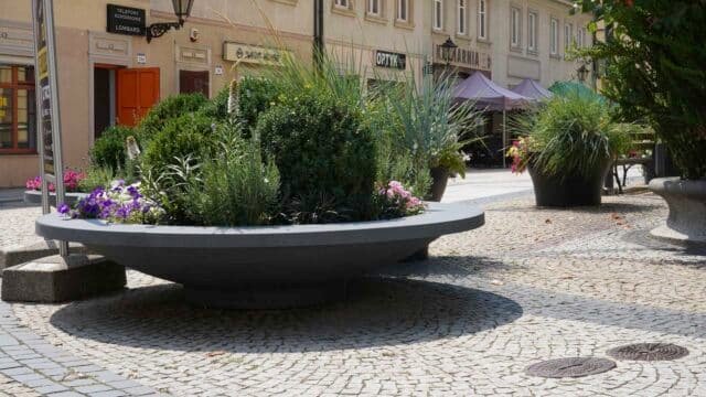 Pflanzkübel Beton Rund-Matteo-Ring-d