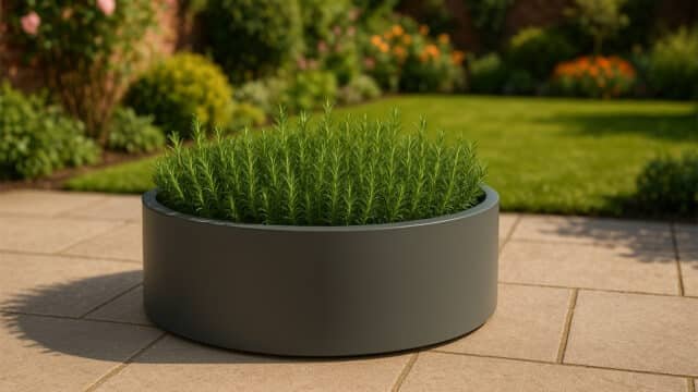 Pflanzkübel aus Aluminium Eva 2-a