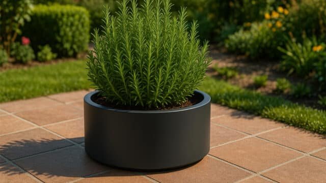 Pflanzkübel aus Aluminium Eva 3-a
