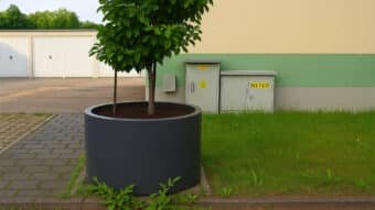 Pflanzkübel aus Aluminium Tiziano 1-a