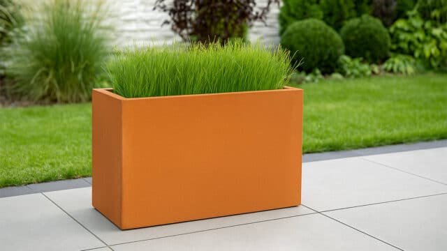 Pflanzkübel aus Cortenstahl Rechteckig 120cm x 40cm x H 60cm CUBI 28 – Bild 2