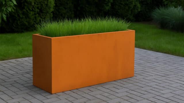Pflanzkübel aus Cortenstahl Cubi 31 -a